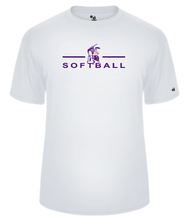 Load image into Gallery viewer, OLSH SOFTBALL YOUTH &amp; ADULT PERFORMANCE SOFTLOCK SHORT SLEEVE  T-SHIRT  - BLACK OR WHITE

