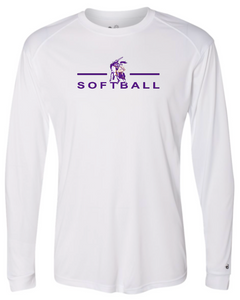 OLSH SOFTBALL YOUTH & ADULT PERFORMANCE SOFTLOCK LONGSLEEVE  - BLACK OR WHITE