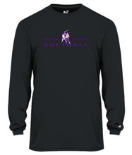 Load image into Gallery viewer, OLSH SOFTBALL YOUTH &amp; ADULT PERFORMANCE SOFTLOCK LONGSLEEVE  - BLACK OR WHITE
