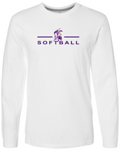 Load image into Gallery viewer, OLSH SOFTBALL YOUTH &amp; ADULT FINE COTTON JERSEY LONGSLEEVE  - BLACK OR WHITE

