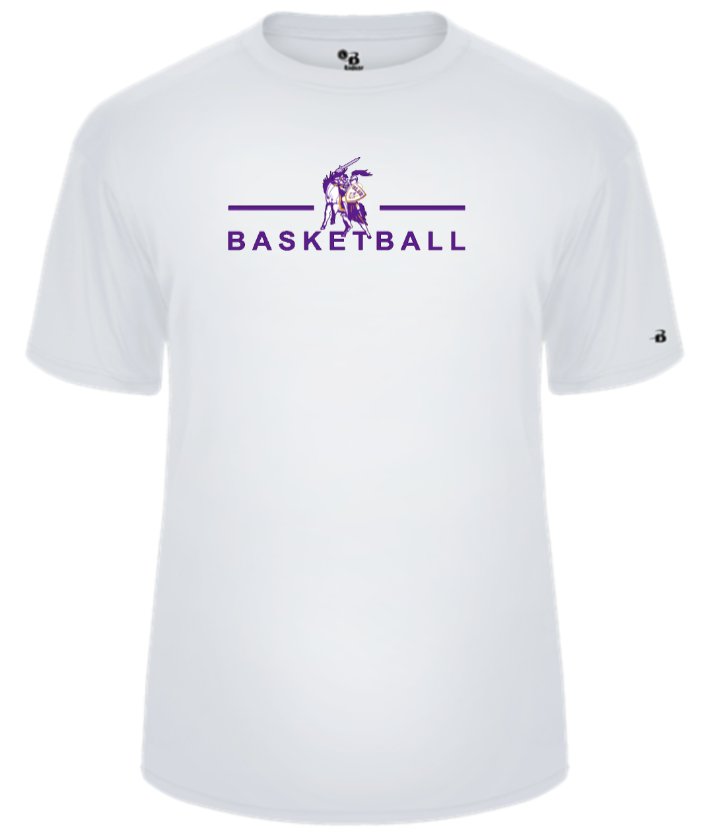 OLSH BASKETBALL YOUTH & ADULT PERFORMANCE SOFTLOCK SHORT SLEEVE  T-SHIRT  - BLACK OR WHITE