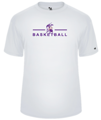 OLSH BASKETBALL YOUTH & ADULT PERFORMANCE SOFTLOCK SHORT SLEEVE  T-SHIRT  - BLACK OR WHITE