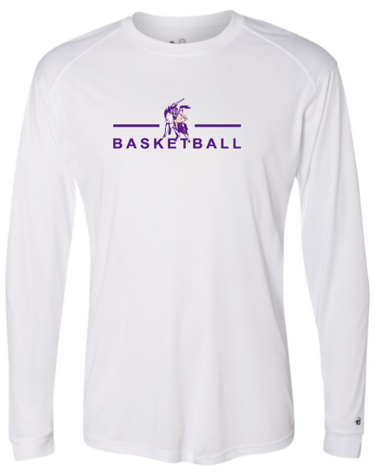 OLSH BASKETBALL YOUTH & ADULT PERFORMANCE SOFTLOCK LONGSLEEVE  - BLACK OR WHITE
