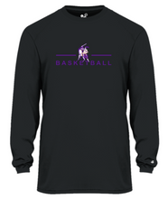 Load image into Gallery viewer, OLSH BASKETBALL YOUTH &amp; ADULT PERFORMANCE SOFTLOCK LONGSLEEVE  - BLACK OR WHITE

