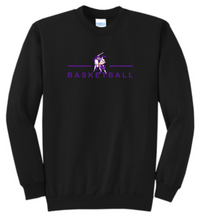 Load image into Gallery viewer, OLSH BASKETBALL YOUTH &amp; ADULT CREWNECK SWEATSHIRT - JET BLACK OR ATHLETIC HEATHER
