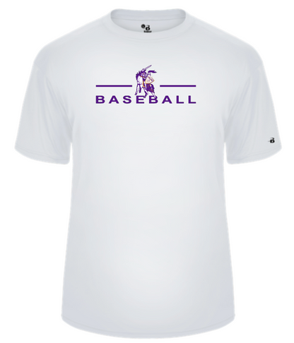 OLSH BASEBALL YOUTH & ADULT PERFORMANCE SOFTLOCK SHORT SLEEVE  T-SHIRT  - BLACK OR WHITE