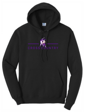 Load image into Gallery viewer, OLSH CROSS COUNTRY YOUTH &amp; ADULT HOODED SWEATSHIRT - JET BLACK OR ATHLETIC HEATHER
