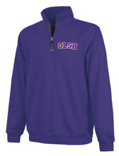 Load image into Gallery viewer, OLSH EMBROIDERED QUARTER ZIP SWEATSHIRT
