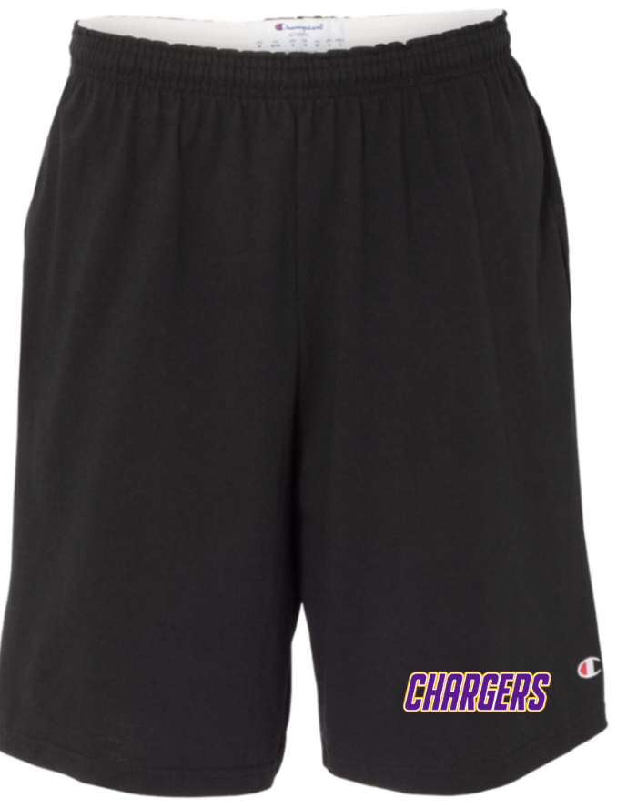 OLSH CHAMPION COTTON JERSEY SHORTS GREY OR BLACK OLSH Gear by PeakPGH