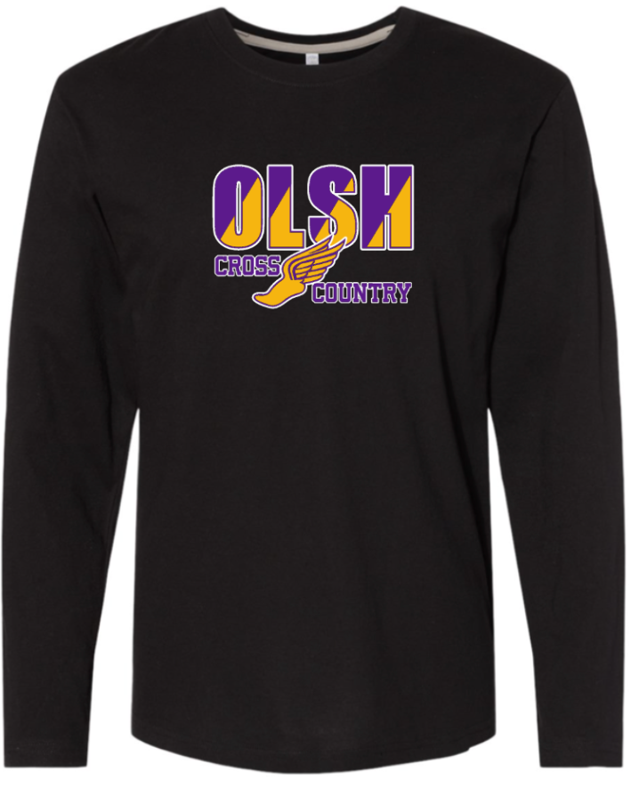 OLSH CROSS COUNTRY YOUTH & ADULT FINE COTTON JERSEY LONGSLEEVE