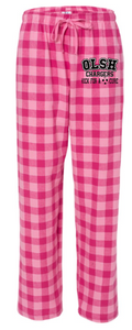 OLSH GIRLS SOCCER PINK-OUT GAME ADULT FLANNEL PANTS