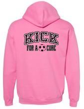 Load image into Gallery viewer, OLSH GIRLS SOCCER PINK-OUT GAME ADULT HOODED SWEATSHIRT - FRONT &amp; BACK DESIGN
