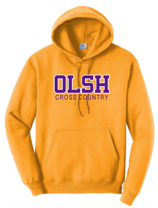 OLSH CROSS COUNTRY YOUTH & ADULT YELLOW GOLD HOODED SWEATSHIRT