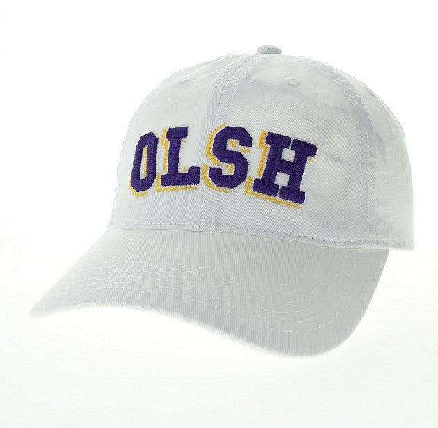 OLSH LEGACY BRAND ADULT SIZE RELAXED TWILL HAT - WHITE β OLSH Gear by ...